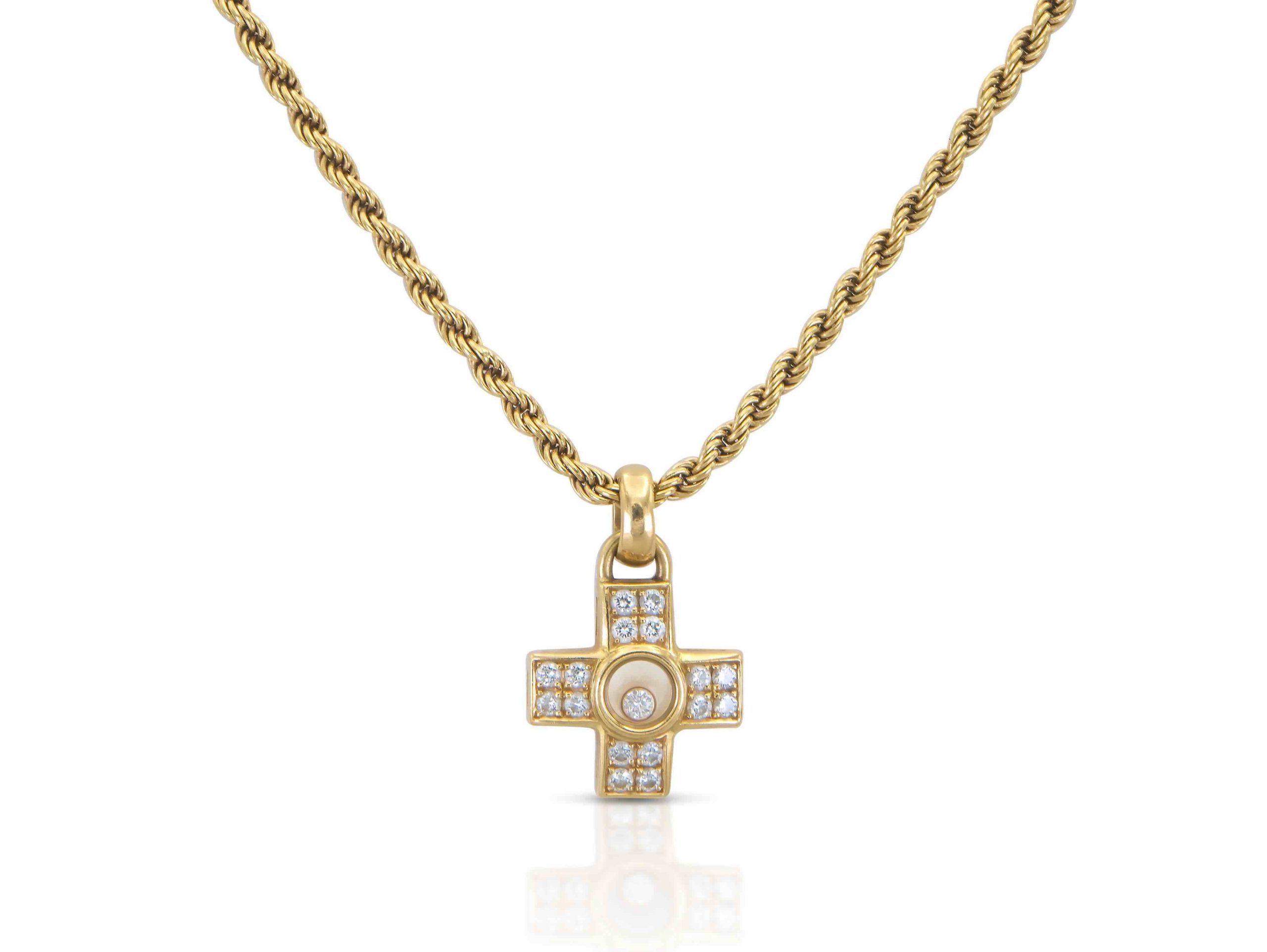 Chopard Happy Diamonds Cross Pendant
