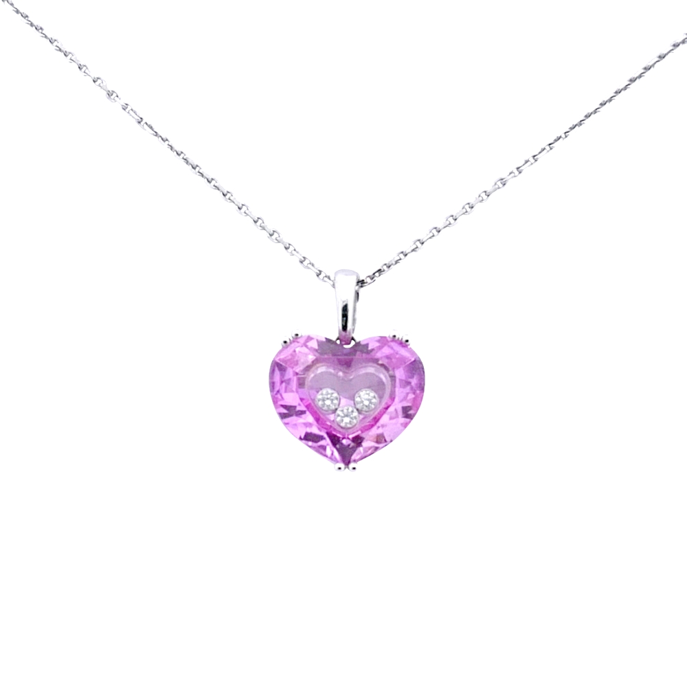 Chopard Chain and So Happy Pendant, 3 Diamonds